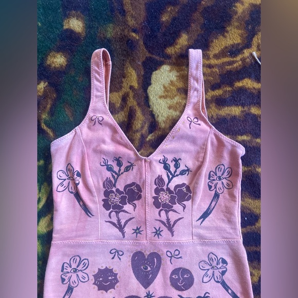 Serpent & Bow Madder Root Dyed Leotard underwear swimsuit - Picture 6 of 15